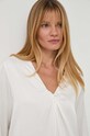 BOSS bluza de matase bej 50499749