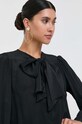 Pinko koszula z domieszką jedwabiu czarny 102168.8889