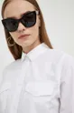 λευκό Βαμβακερό πουκάμισο Karl Lagerfeld Jeans