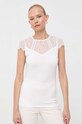 Μπλουζάκι Morgan λευκό DGIULIA.OFF.WHITE