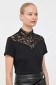 μαύρο Βαμβακερή μπλούζα Morgan DMAGO Γυναικεία