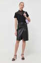 Бавовняна блузка Morgan DMAGO DMAGO.NOIR чорний AW23