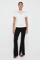 Morgan tricou din bumbac DMAGO.OFF.WHITE alb AW23