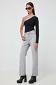Tričko s dlouhým rukávem Karl Lagerfeld 236W2012 černá AW23