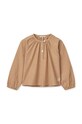 Дитяча бавовняна блузка Liewood LW17805 жовтий AW23
