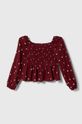 Pepe Jeans bluzka dziecięca PG301667 bordowy AW23