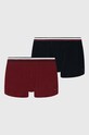 Tommy Hilfiger bokserki dziecięce 2-pack bokserki dopasowane czerwony UB0UB00472.9BYX