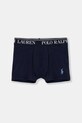 Polo Ralph Lauren přiléhavé boxerky dětské bavlněné s elastanem 3-pack námořnická modř 9P5015
