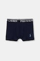 Polo Ralph Lauren přiléhavé boxerky dětské bavlněné s elastanem 3-pack námořnická modř 9P5015