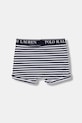 Polo Ralph Lauren přiléhavé boxerky dětské bavlněné s elastanem 3-pack 9P5015 námořnická modř
