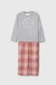 roza Dječja pidžama Abercrombie & Fitch Dječji