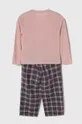 Dječja pidžama Abercrombie & Fitch roza