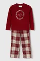 czerwony Abercrombie & Fitch piżama dziecięca Dziecięcy