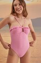 women'secret costum de baie dintr-o bucată VERBENA roz 5525820