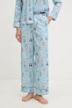 Polo Ralph Lauren piżama damska bawełniana niebieski 4P8046