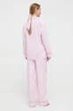 Βαμβακερές πιτζάμες Polo Ralph Lauren ροζ