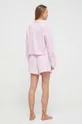 Βαμβακερές πιτζάμες Polo Ralph Lauren ροζ