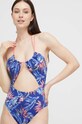 Tommy Jeans costum de baie dintr-o bucată moale bleumarin UW0UW04625