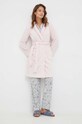 Ρόμπα Lauren Ralph Lauren πλεκτό ύφασμα ροζ ILN42275