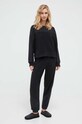 Dkny piżama dzianina czarny YI2822674