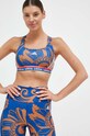 Športová podprsenka adidas Performance x FARM Rio bez kostíc modrá IM2370