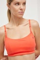 adidas Performance biustonosz do jogi pomarańczowy IJ5709