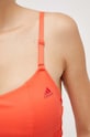 adidas Performance biustonosz do jogi IJ5709 pomarańczowy