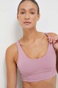 Podprsenka na jogu adidas Performance CoreFlow Luxe Studio bez kostíc ružová IJ5797