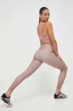 adidas Performance biustonosz do jogi CoreFlow Luxe Studio różowy