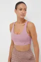 розовый Бюстгальтер для йоги adidas Performance CoreFlow Luxe Studio