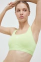 Športová podprsenka adidas Performance Powerreact bez kostíc zelená IK0165