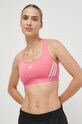 Спортивний бюстгальтер adidas Performance Powerreact легко ущільнена рожевий HZ8605