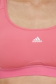 Športová podprsenka adidas Performance Powerreact HZ8605 ružová