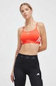 Športová podprsenka adidas Performance Aeroreact bez kostíc červená HZ8613