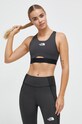 Sportovní podprsenka The North Face potisk černá NF0A8569MN81