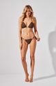 Praia Beachwear dwuczęściowy strój kąpielowy CHOCOLATE aplikacja brązowy BB.CHOCOLATE