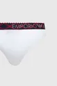 Gaćice Emporio Armani Underwear 2-pack Temeljni materijal: 95% Pamuk, 5% Elastan Postava: 95% Pamuk, 5% Elastan Traka: 63% Poliamid, 24% Poliester, 11% Elastan, 2% Metalično vlakno
