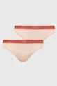 μπεζ Σλιπ Emporio Armani Underwear 2-pack Γυναικεία