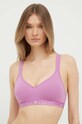 Σουτιέν Emporio Armani Underwear πλεκτό ύφασμα ροζ 163995.3F227