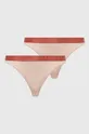 beżowy Emporio Armani Underwear brazyliany 2-pack Damski