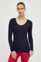 blu navy Icebreaker longsleeve funzionale Siren Donna