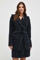 Tommy Hilfiger szlafrok bawełniany UW0UW04155 granatowy SS24