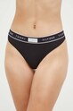 Στρινγκ Tommy Hilfiger πλεκτό ύφασμα μαύρο UW0UW04812