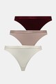 Стринги Tommy Hilfiger 3-pack трикотаж рожевий UW0UW04480
