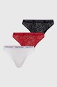Tommy Hilfiger figi 3-pack dzianina czerwony UW0UW04897