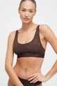 Podprsenka Calvin Klein Underwear bez kostíc hnedá 000QF7340E