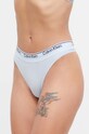 Στρινγκ Calvin Klein Underwear πλεκτό ύφασμα μπλε 000QF7095E