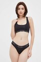 Podprsenka a stringy Calvin Klein Underwear měkké černá 000QF7453E