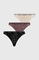 Труси Calvin Klein Underwear 3-pack трикотаж чорний 000QD5069E