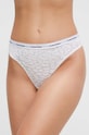 Calvin Klein Underwear stringi nadruk biały 000QD5051E